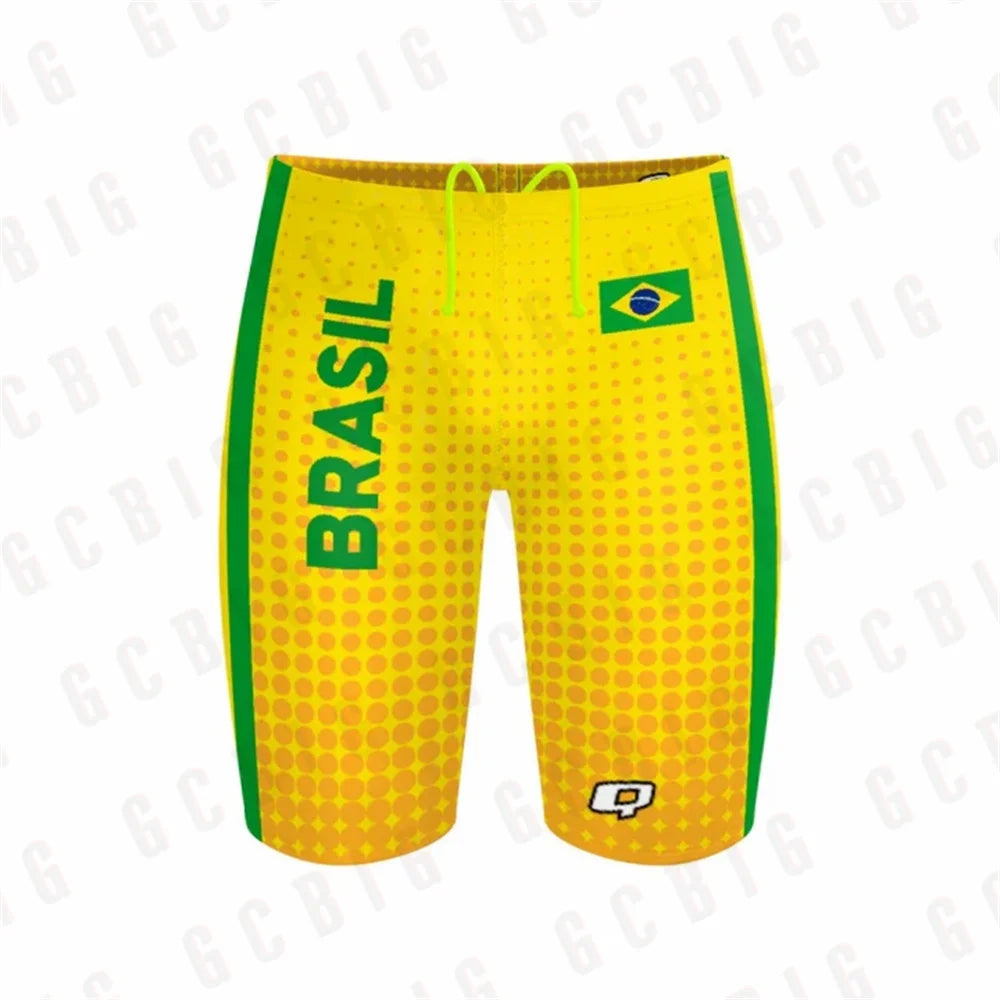 Boys Jammers Sports Surf Shorts Men's Summer Trunks Swimwear Training Swim Shorts Trunks Swimsuits Beach Swimming Pants