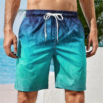 3D Print Tropical Plants Board Shorts Men Oversized Surfing Drawstring Beach Sports Pants Swimwear Swimsuits Trunks Kid Clothing