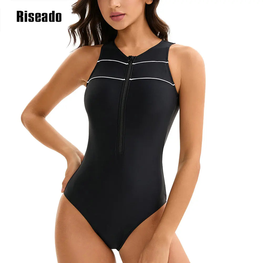 Women's One-piece Swimsuit 1 Pieces Korean Indoor Swimwear  Beach Wear Bathing Suit