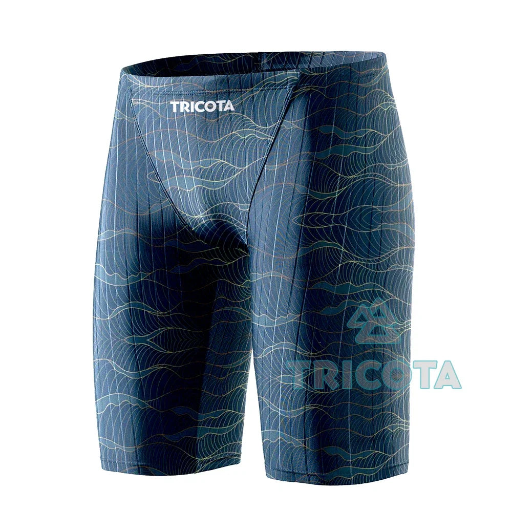 Rash Men Swim Jammer Swimwear Durable Athletic Training Endurance Swimming Trunks Summer Beach Pants Breathable Surfing Shorts