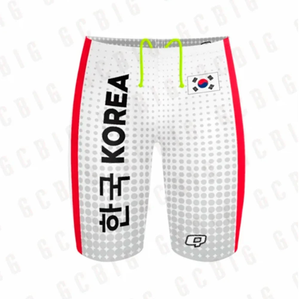 Men's Performance Jammers Swimsuit Swimming Trunks Professional Training Swimwear Sports Surfing Short