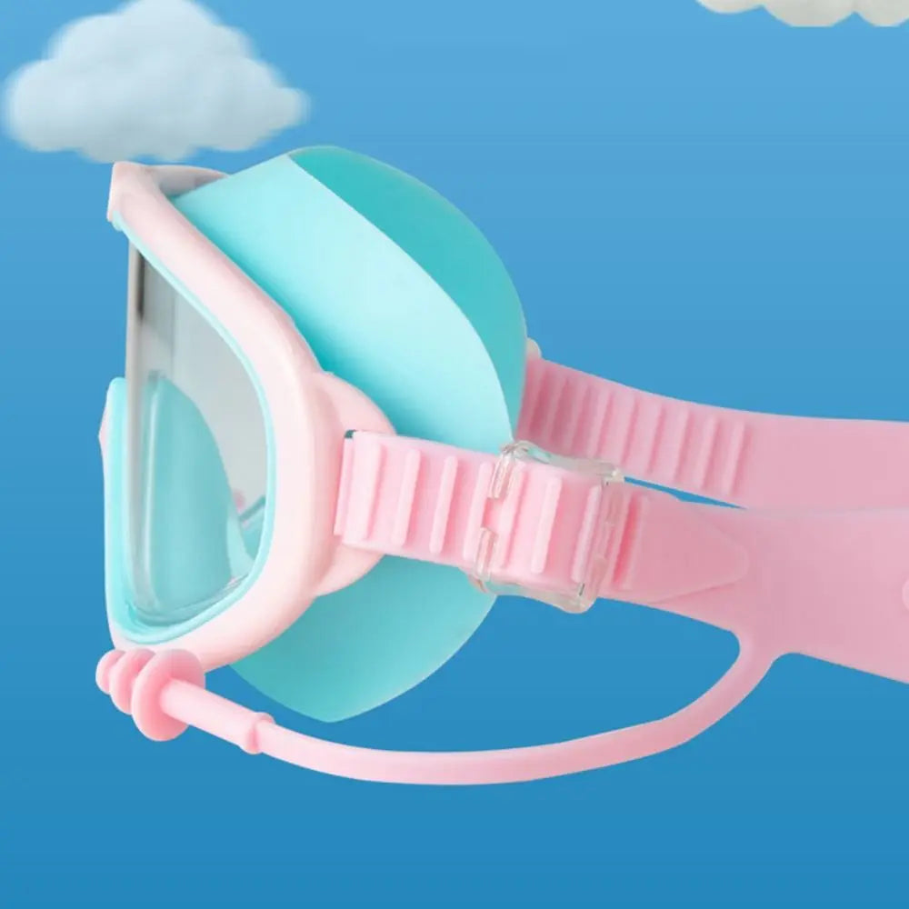 Swimming Gear Big Frame Swimming Goggles Anti Fog Wide View Swim Glasses Elastic Soft Swimming Eyewear Swimming Pool