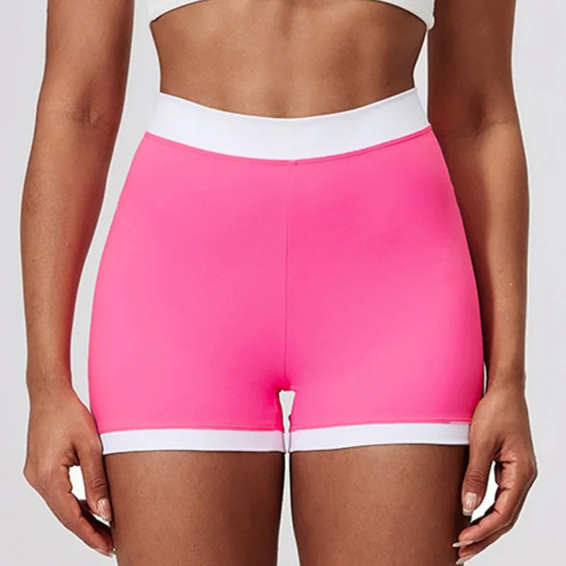 Women's V-Back Workout Shorts-High Waist Running Yoga Shorts, Quick-Dry&Chafe-Free for Summer GymShortsThatStay V-Back Lift Tech