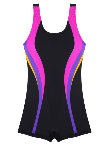 Womens One-piece Suits Rash Guard Shorty Wetsuits Swimsuit Sleeveless Removable Pads Open Back Swimwear Surfing Beachwear