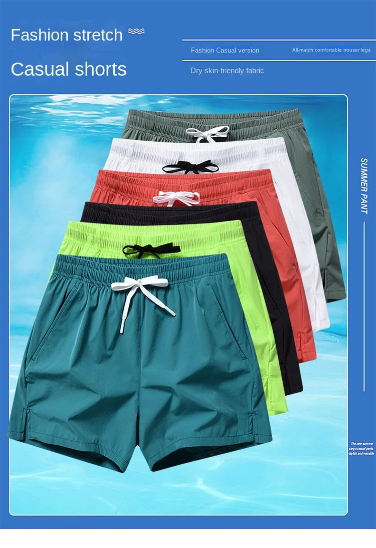 sports shorts, running pants, three piece pants, men's and women's zippered pockets, couple's short