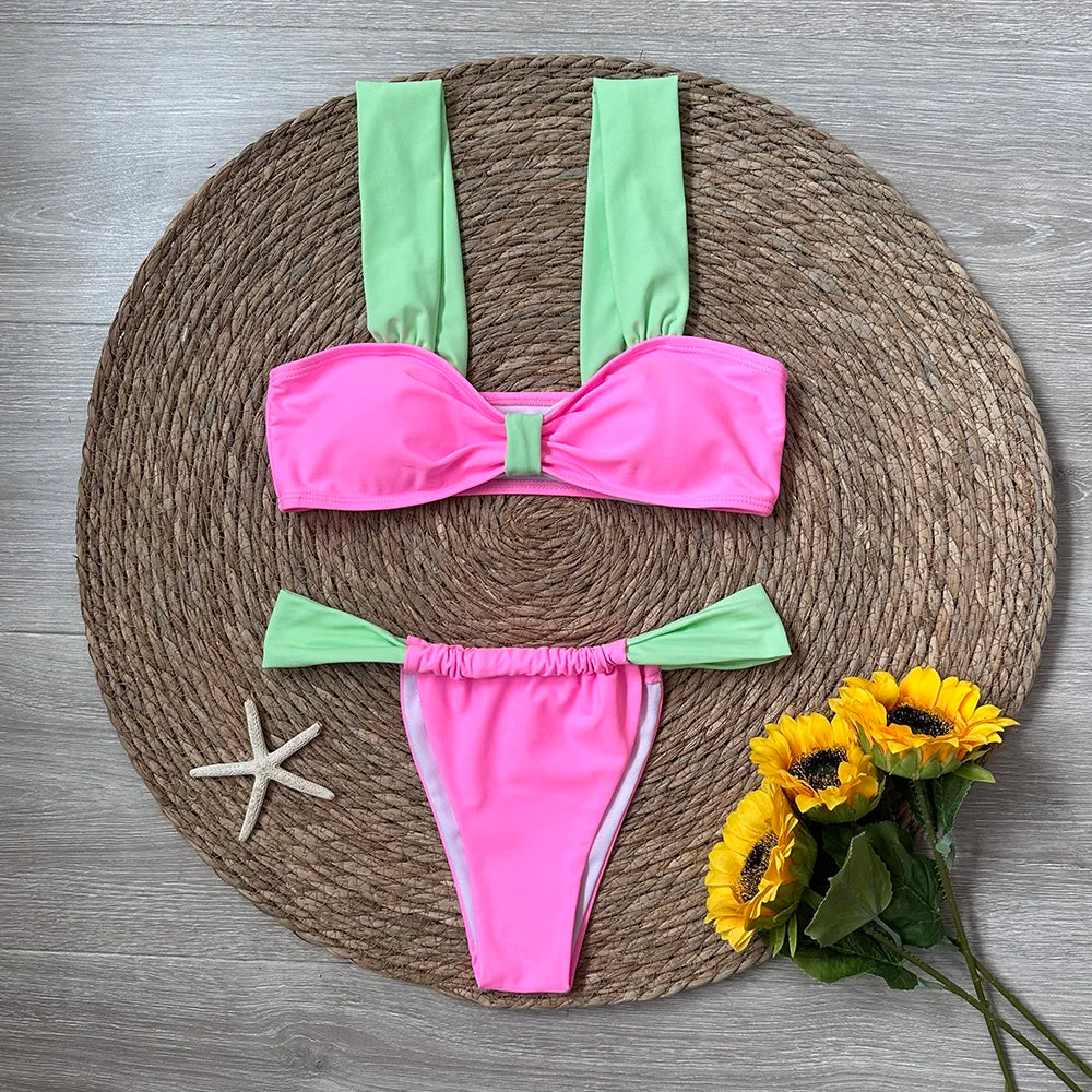 Black Bikini Micro Bikini Set Women Swimsuits Female Swimwear Brazilian Biquini Swimming Suit Solid Beachwear