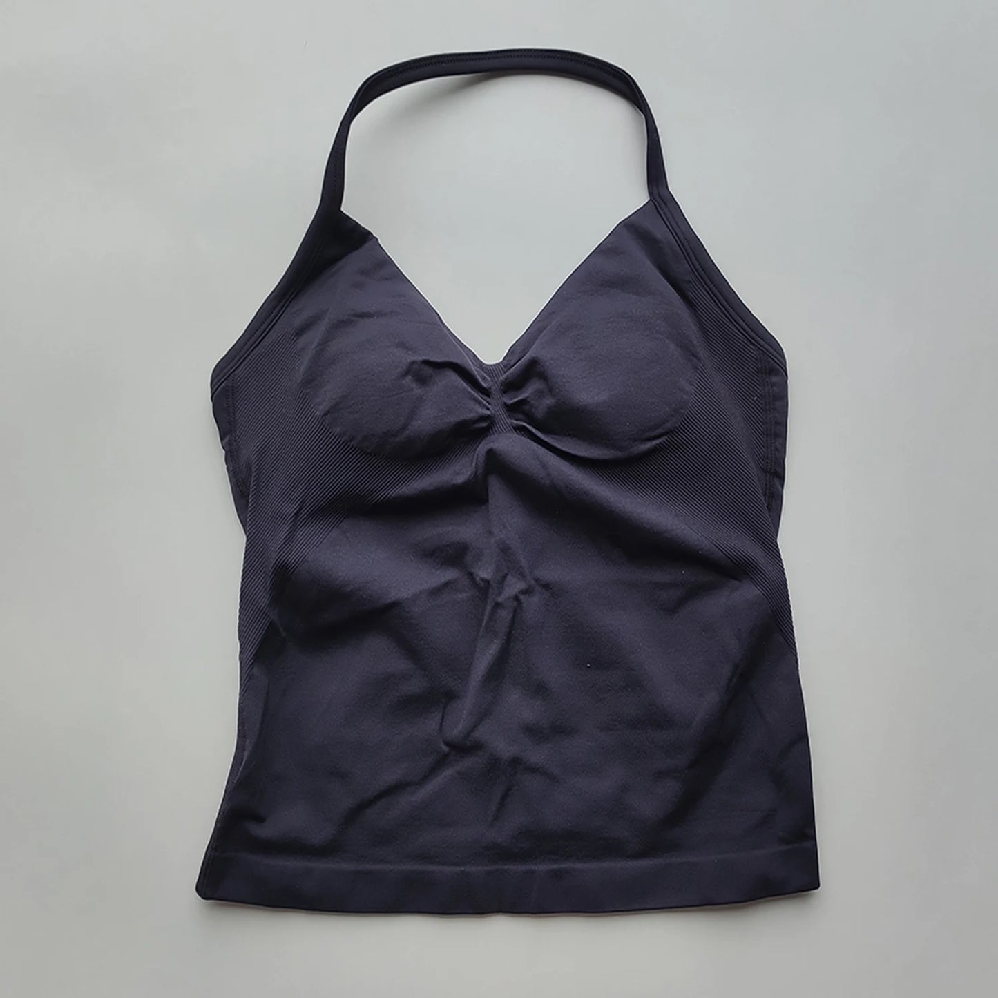 Longline Strappy Gym Tops Women's Sleeveless Workout Shirt  Gym Clothes  Scrunch Open Back Bra Running Yoga Tank Tops