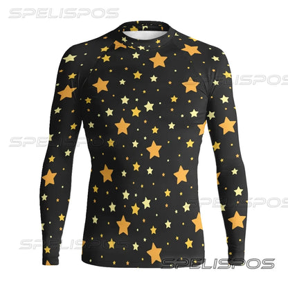 Men Long Sleeve Surfing Clothing UV Protection Water Sports Swimming Tops High-Elastic Diving Tight Swimwear