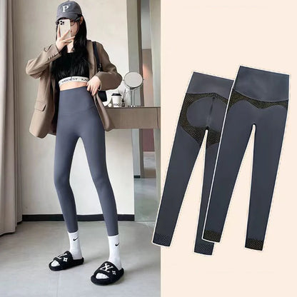 Honeycomb High Waist Seamless Push Up Shark Leggings Women Spring Summer Thin Butt Lifter Fitness Sports Leggings