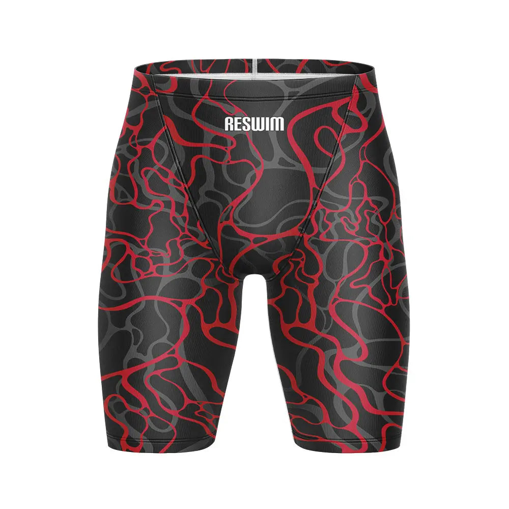 Men's Print Swim Jammer Training Sports Beach Diving Surfing Pants Tights Shorts Swimming Trunks Summer Quick Dry Swimsuit