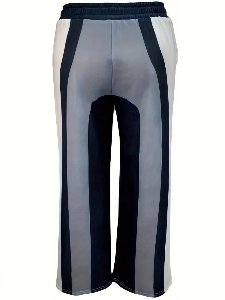 XL-5XL Plus Size Pants Women Elastic High Waist Long Pants Autumn Winter Fashion Print Big Size 3XL Oversize Office Lady Trouser