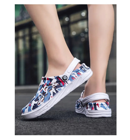 Men Sandals Light EVA Men's Casual Shoes Hole Shoes Clogs Home Garden Outdoor Male Beach Flat Slippers Big Size 49