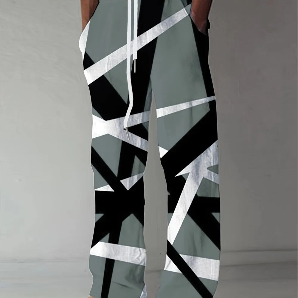 Oversized Casual Pants, Drawstring Wide-legged Pants, European And American Popular Urban Fashion Pants, Spring And Summer Pants