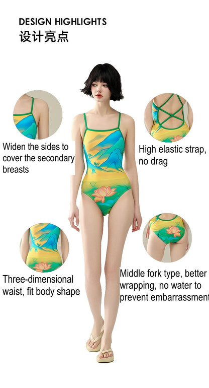 Multicolours Bunny Bum Women Swimwear One Piece Professional Swimsuits