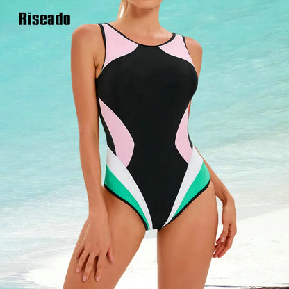 Athletic One Piece Swimsuit  U Back Swimwear for Training, Sports, and Fitness