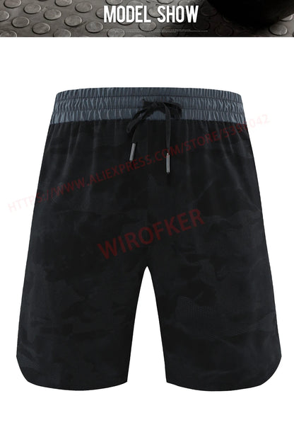 Men Fitness Shorts Quick Dry Sport Shirts Casual Beach Brand Short Camouflage Workout Running Shorts Breathable Gym Shorts