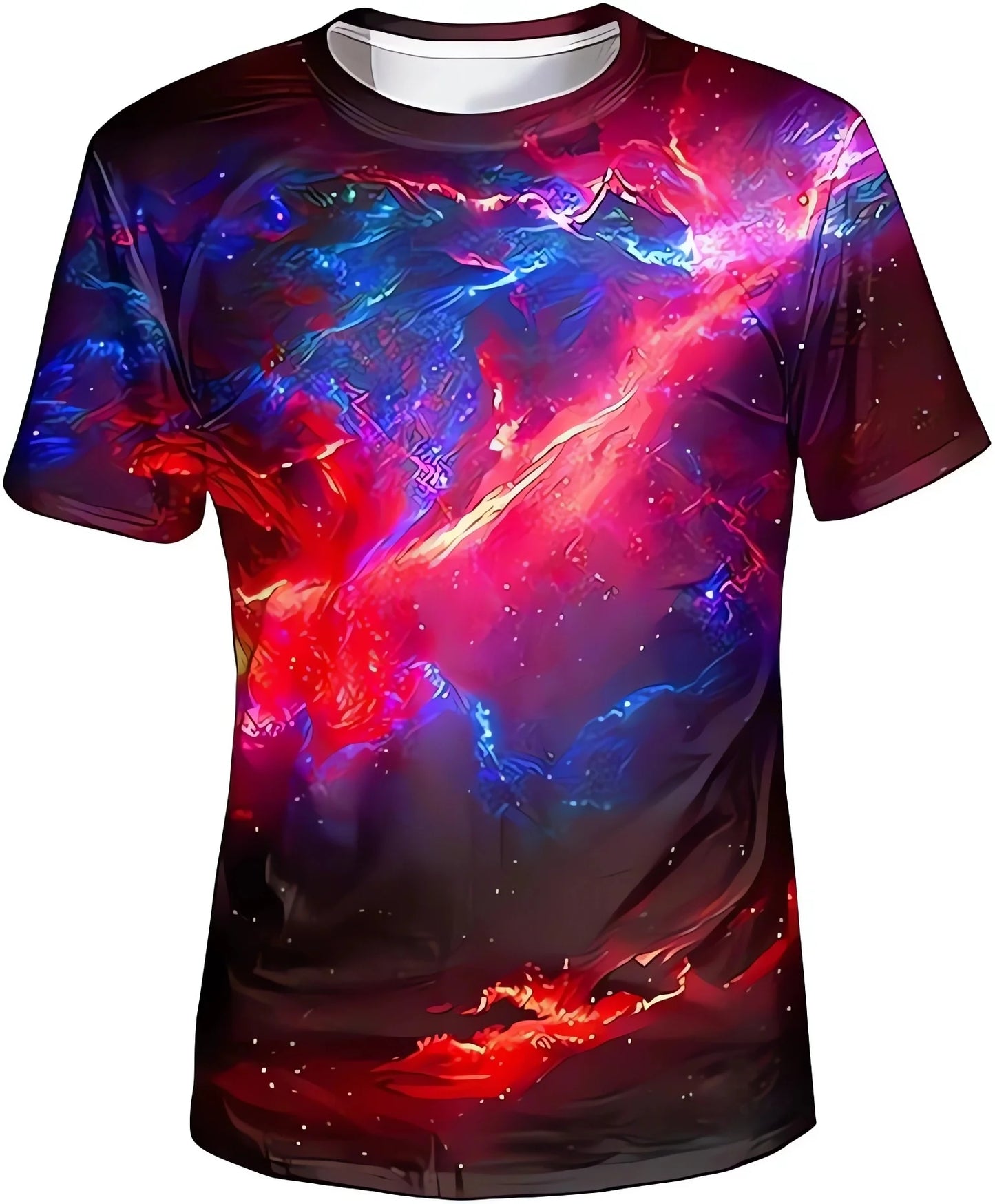 Neutral Color 3D Pattern T-shirt Sleeve with Round Neck Digital Design Suitable for Young People's Fashion and Trendy Comfort