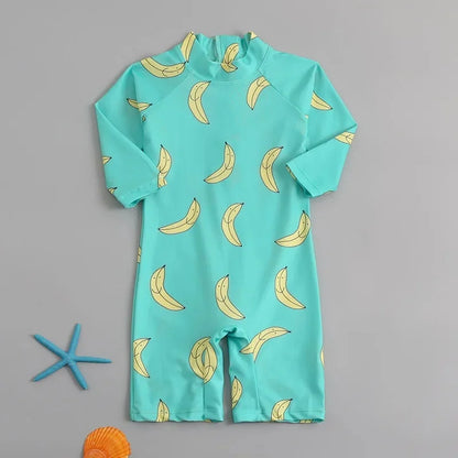 Children's One-Piece Swimsuit Quick-Drying Beachwear for Boys And Girls Baby Swimwear Sun Protection Hot Spring Swimming Costume