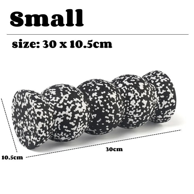 Yoga Foam Roller Wavy-shape EPP Fitness Massage Roller for Trigger Point Therapy Myofascial Release Neck Back Leg Pain Relief