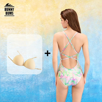 Women One Piece Quick-Dry Competitive Outdoor Water Sports Beach Surfing Swimsuit Female Professional Athletic Bathing Swimwear
