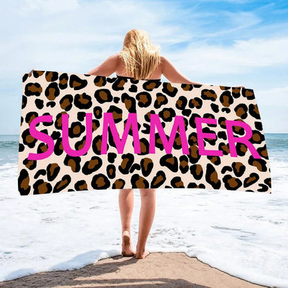 Microfiber Blanket Quick Drying Beach Towels Oversized Printing Towel Super Absorbent Pool Towel Blanket Boho Absorbent Towel