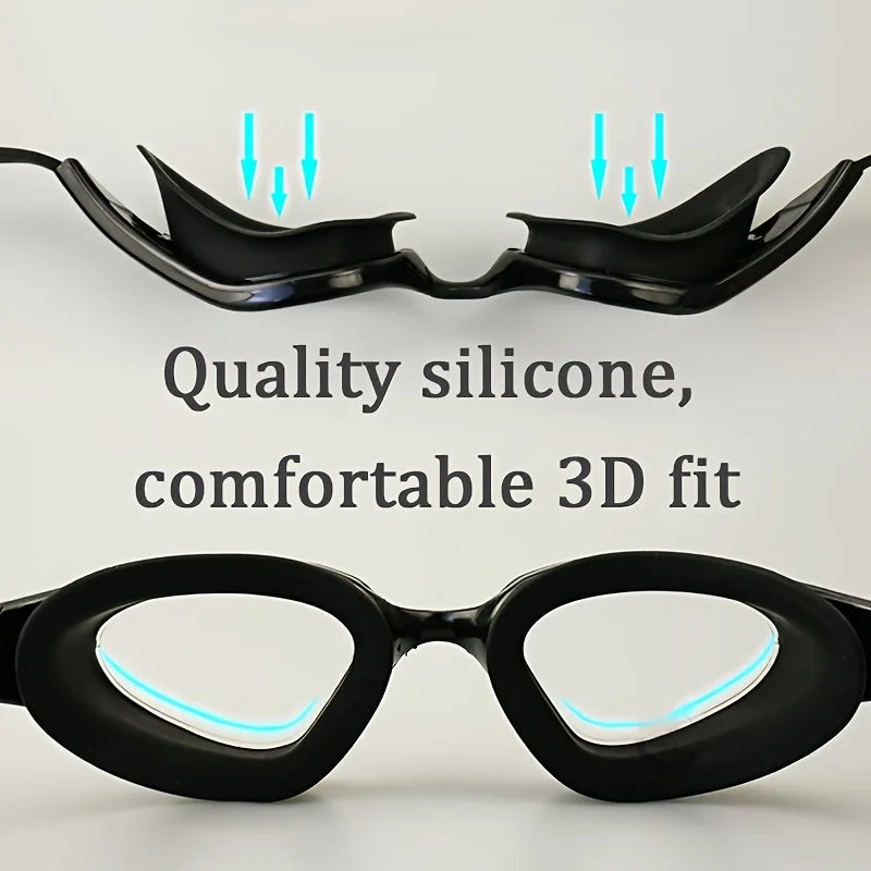 Swimming Goggles High Definition Goggles Large Frame Training Equipment Swim Goggles Men Adult