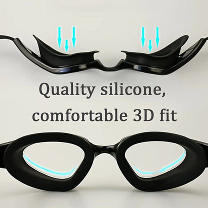 Swimming Goggles High Definition Goggles Large Frame Training Equipment Swim Goggles Men Adult