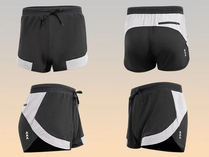 Men's Solid Drawstring Waist Pocket Shorts, Regular Fit Casual Breathable Quick Drying Swimming Shorts, Men's Bottoms for Summer