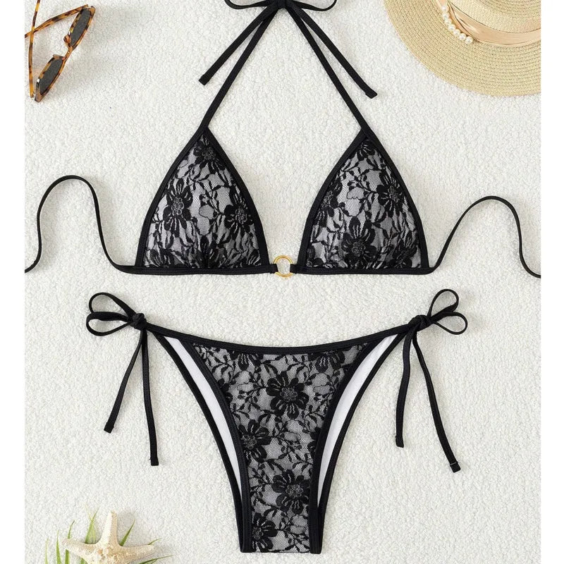 Bikinis Lace Swimsuits Women Swimwear Push Up Female Beach Swimming Wear Bathing Suits Brazilian Bikini Set Pool Bather
