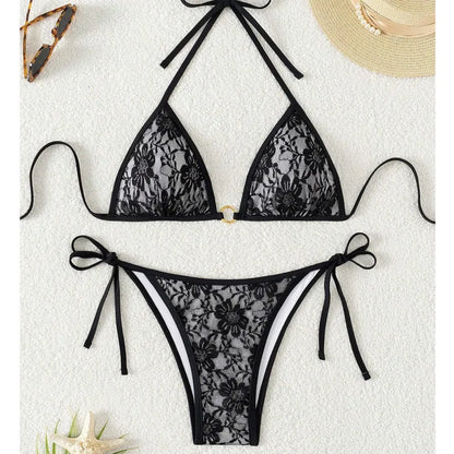 Bikinis Lace Swimsuits Women Swimwear Push Up Female Beach Swimming Wear Bathing Suits Brazilian Bikini Set Pool Bather