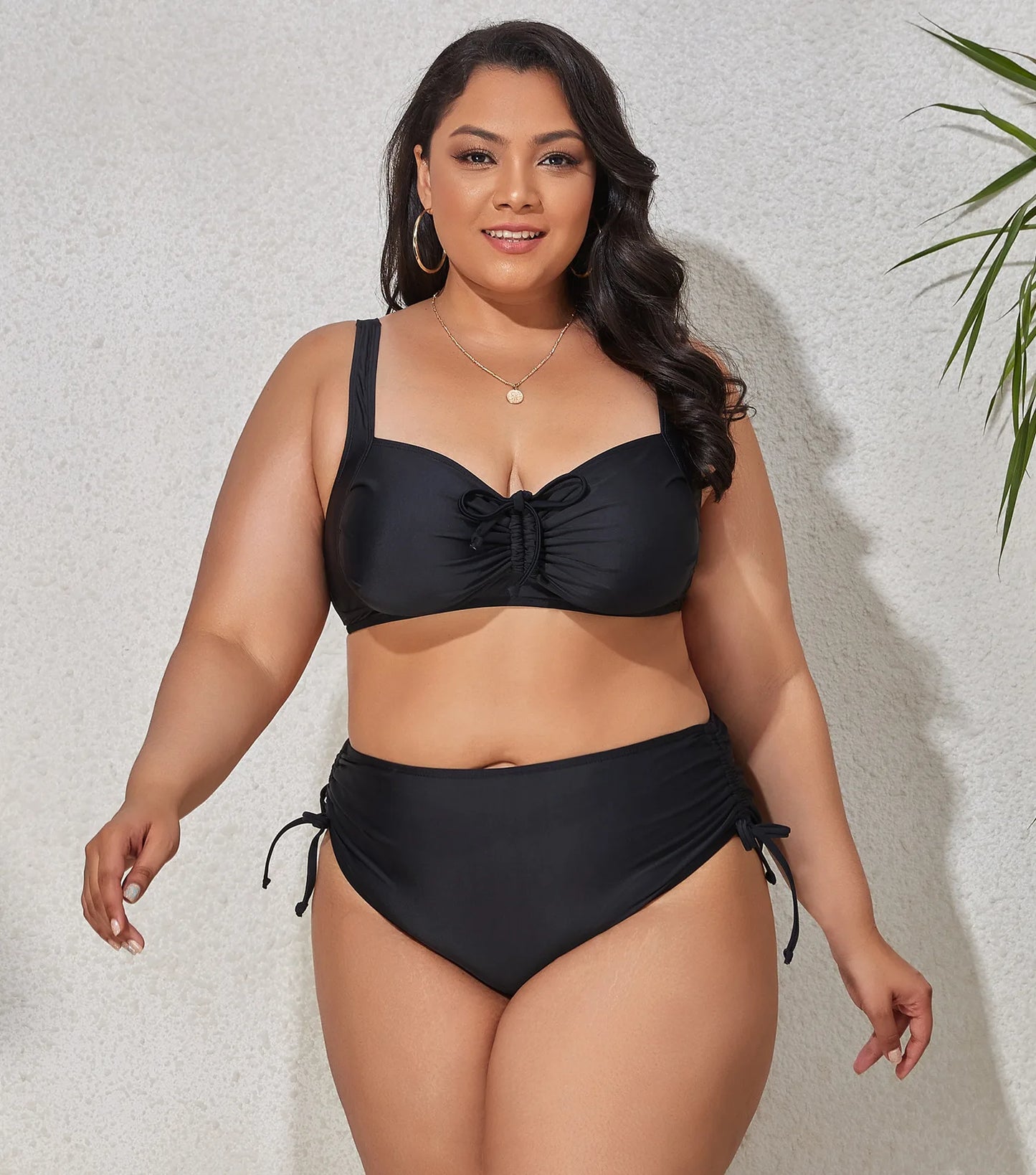 High Waist Leopard Bikini Set Plus Size Swimwear for Women Swimsuit Beachwear Bathing Suit Thong