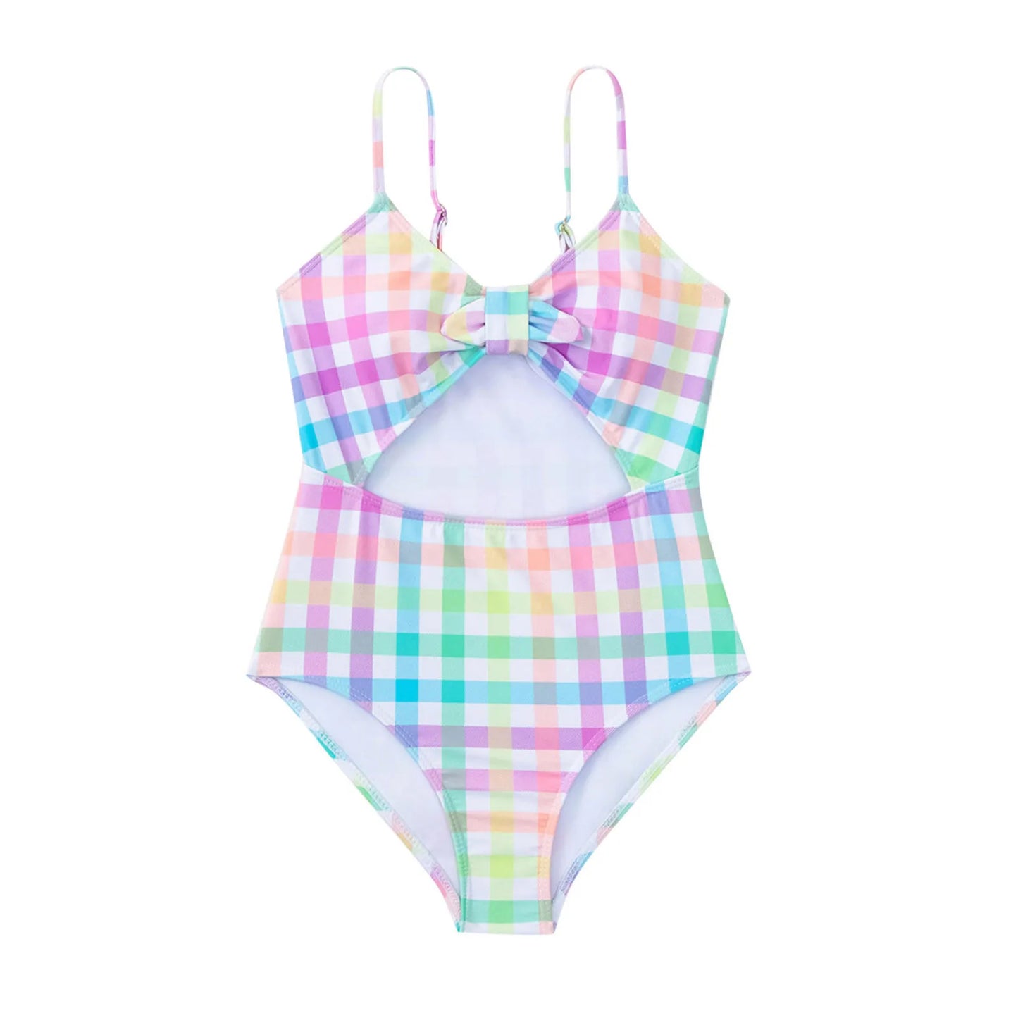 Daisy Swimsuit Summer Swimsuit Bikini Girls' Swimwear Children's Plaid Bikini Girls Bikini Shorts Set