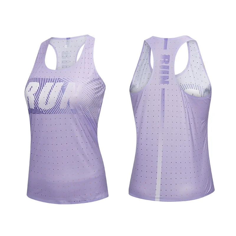 80g Lightweight Running Vest Women Yoga Sports Fitness Tops Marathon Jogging Quick Dry Sleeveless T-shirt Gym Crossfit Vests
