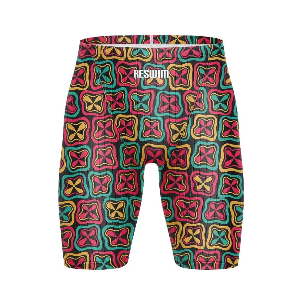 Men's Swim Trunks Jammer Surfing Shorts Athletic Competition Training Swimsuit Durable Chlorine Resistant Endurance Beach Trunks