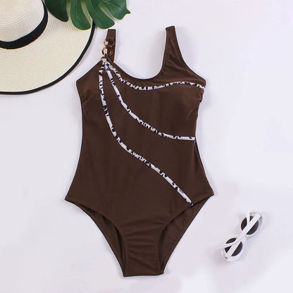 Long Sleeve Swimwear One Piece Cover Up Swimsuits Print Floral Bodysuit Hollow Out Bikinis Beach Bathing Bikini Set Beachwear