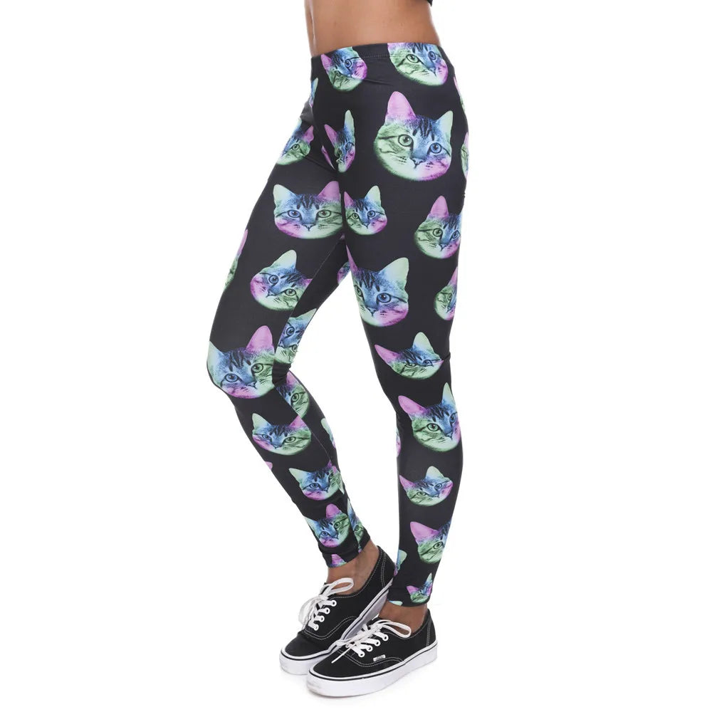 DeanFire Super Soft Stretch Leggings AZTEC ROUND OMBRE Print Fitness Legging Sexy Silm Legins High Waist Trouser Women Pants