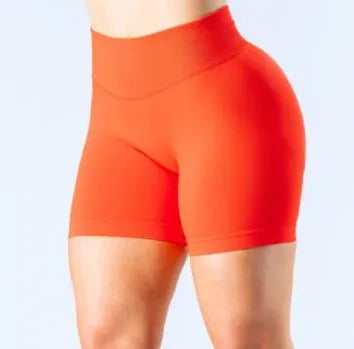 D-impact Gym Woman High Support Fitness Sports Biker Shorts Workout Scrunch Butt Yoga Seamless Leggings Running Shorts XP389