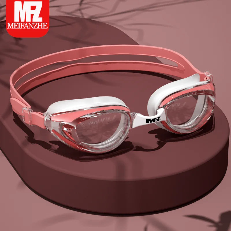 Small Frame Waterproof Anti-fog Adjustable Swimming Goggles for Men and Women