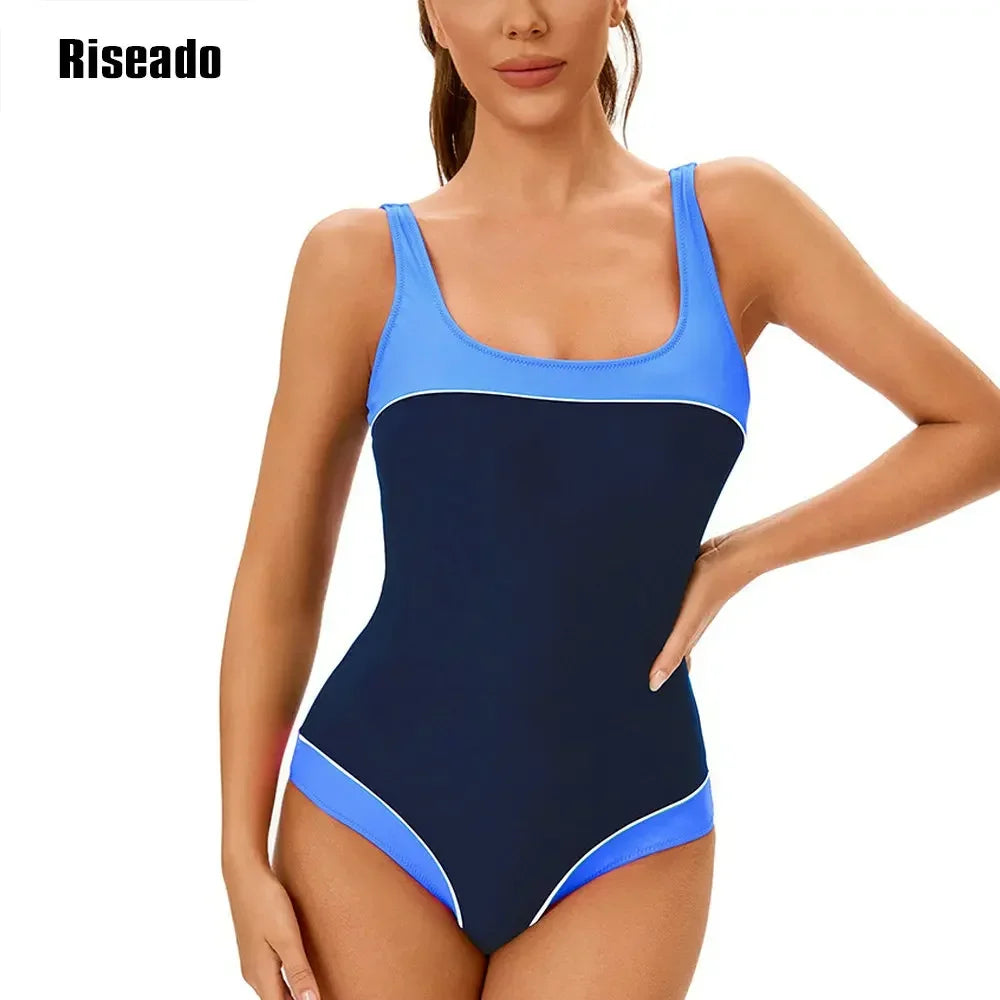 Swimwear Athletic One Piece Swimsuit - U Back for Training, Sports, and Fitness