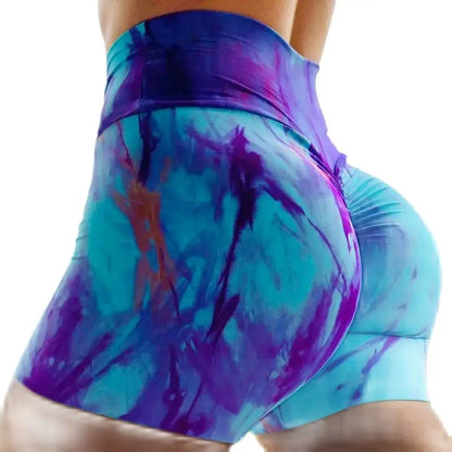 Women's Peach Hot Pants Heart Hip Tight Fitness Dance Sports Shorts