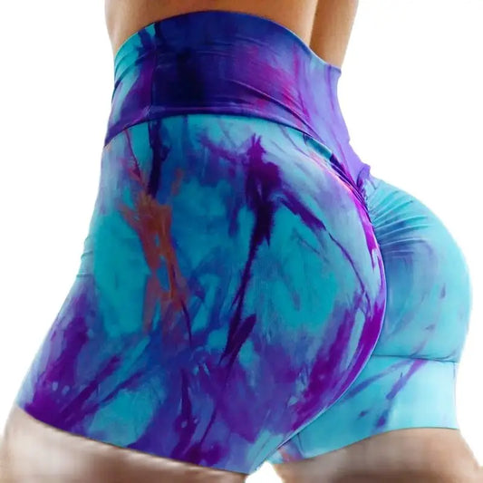 Women's Peach Hot Pants Heart Hip Tight Fitness Dance Sports Shorts