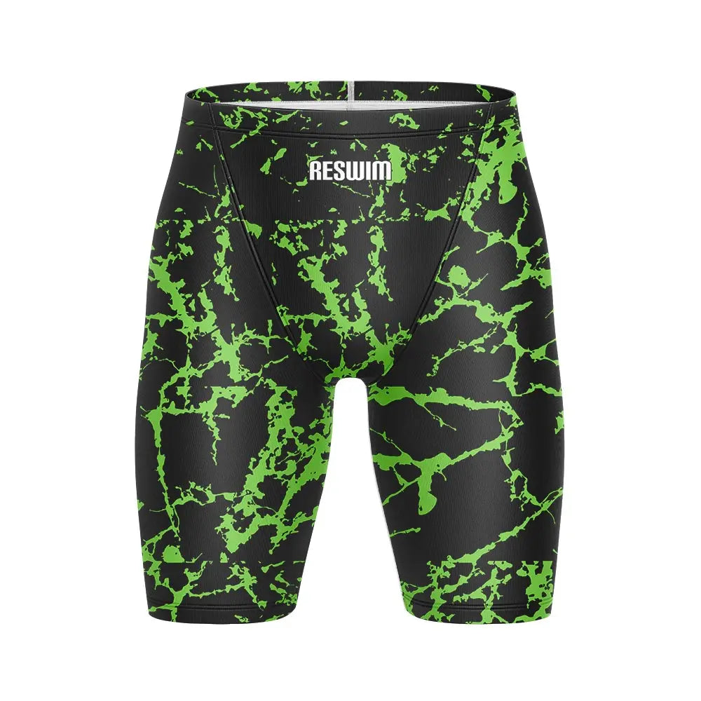 Swimming Trunks Beach Tights Shorts Men's Swim Jammer Shorts Athletic Training Swimsuit Short Quick Dry Lycra Surfing Pants