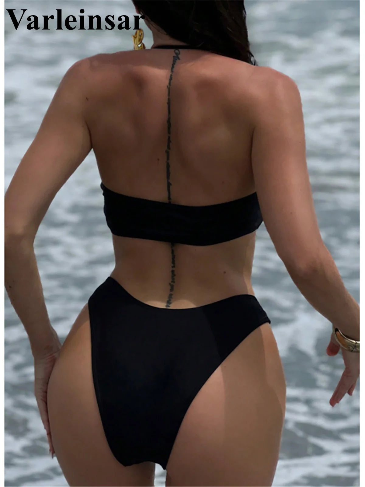 XS - L Halter Brazilian High Leg Cut Bikini Female Swimsuit Women Swimwear Two-pieces Bikini set Bather Bathing Suit Swim