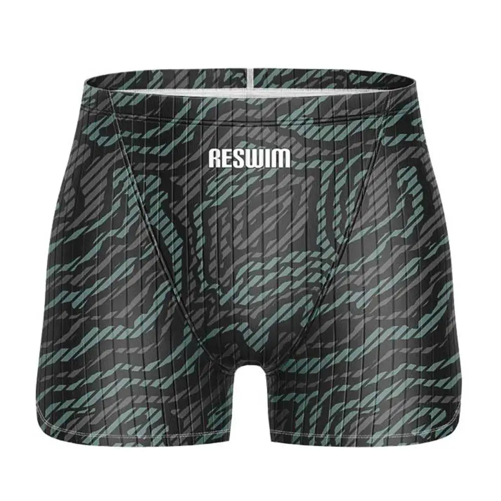 Men's Jammer Swimsuit Swimming Trunks Swim Short Beach Tights Shorts Summer Quick Dry Pants Swimwear Sports Surfing Pants