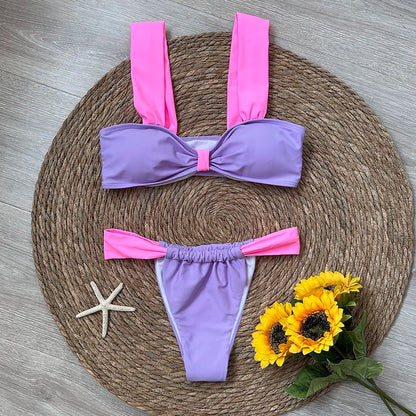 Black Bikini Micro Bikini Set Women Swimsuits Female Swimwear Brazilian Biquini Swimming Suit Solid Beachwear