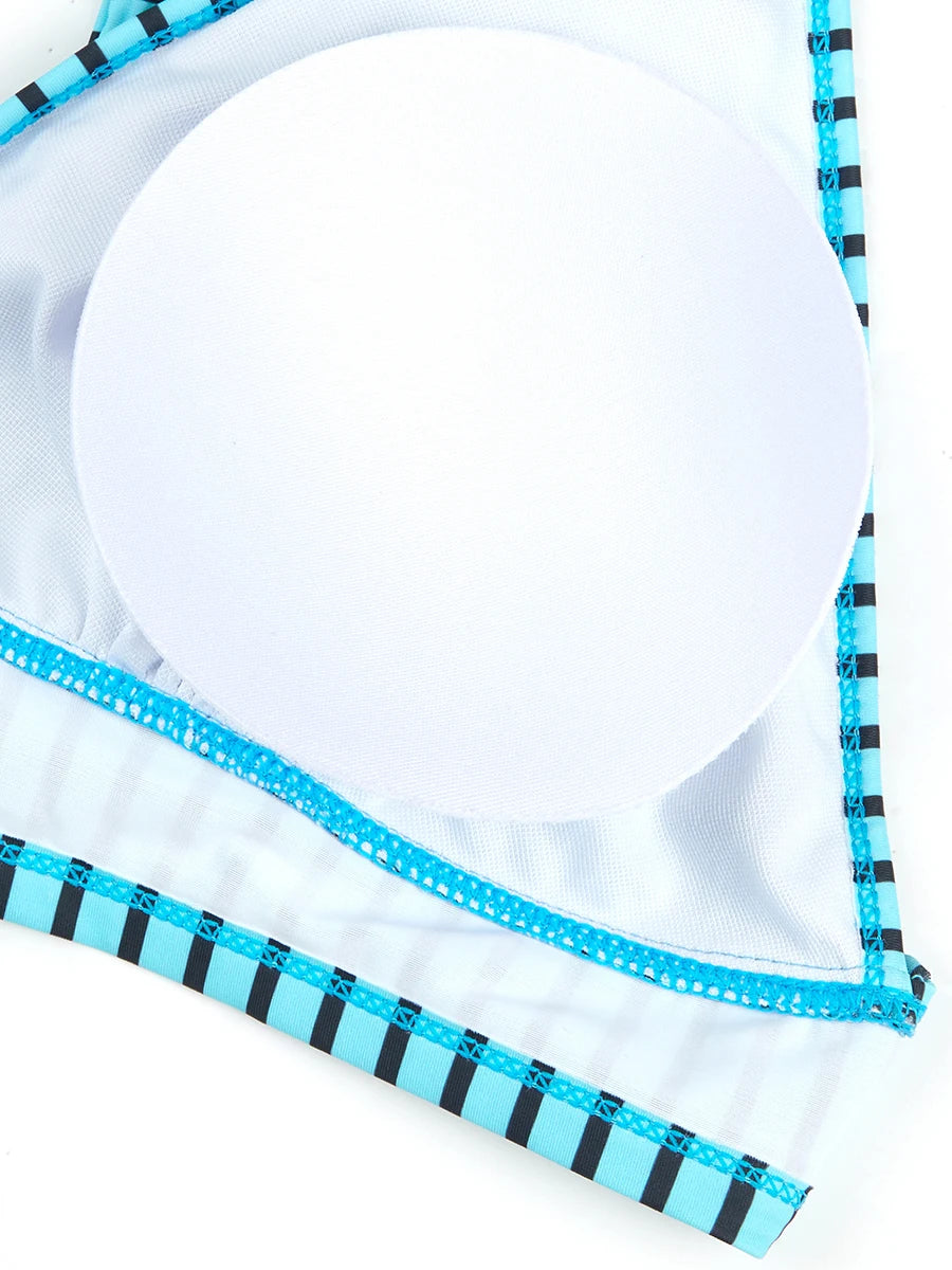 Large Plus Size Leopard String Bikini Two Piece High Waist Swimsuit Women Swimwear Female Bathing Suit Beachwear Swimming