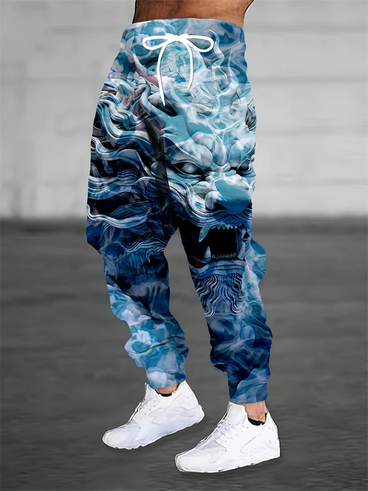 Men's Sports Pants Fashionable And Versatile Loose-fitting Sports Pants Spring And Autumn Casual Retro-style Sports Pants