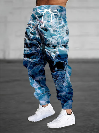 Men's Sports Pants Fashionable And Versatile Loose-fitting Sports Pants Spring And Autumn Casual Retro-style Sports Pants
