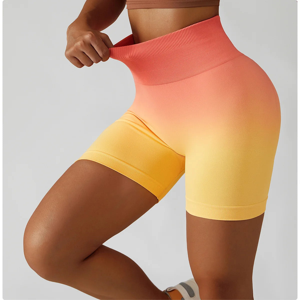 Summer Seamless High Waist Yoga Shorts Butt Lift Cycling Shorts Gym Shorts Women Pants Breathable Tie-dye Sports Leggings Women