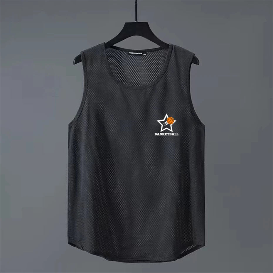 Summer Tank Tops Men Plus Size 10XL 11XL Basketball Vest Football Solid Color Running Vest Male Tank Tops Big Size 11XL